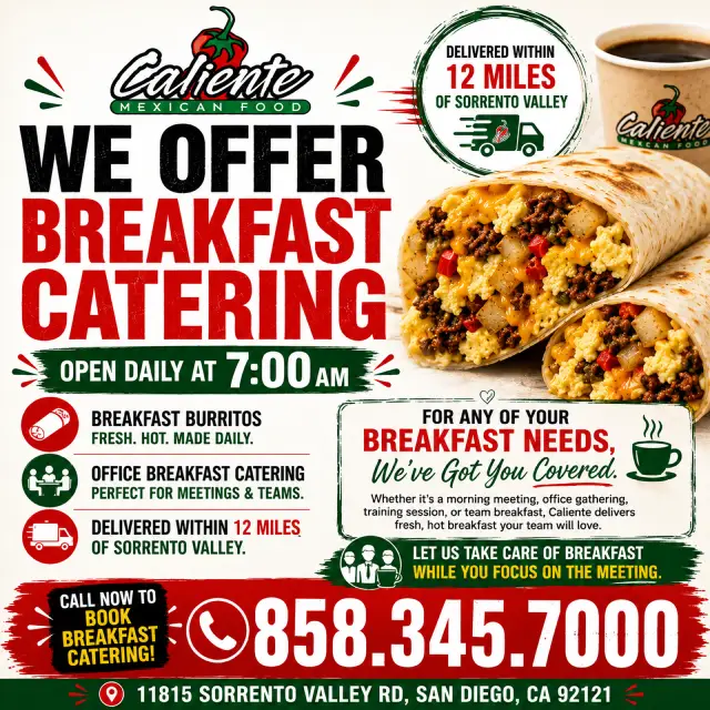 Mexican-style breakfast tacos for events